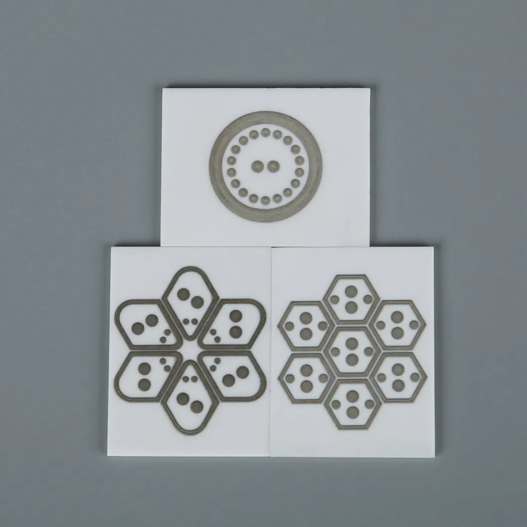 96% Alumina Ceramic Metallized Ceramic Packaging Electronic Circuit Substrate Metal Ceramic Parts