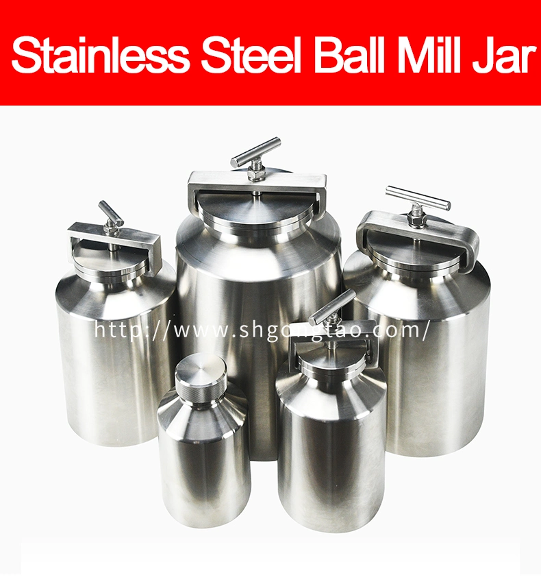 Horizontal Stainless Steel Ball Mill Grinding Jar Used for Roller Ball Mill