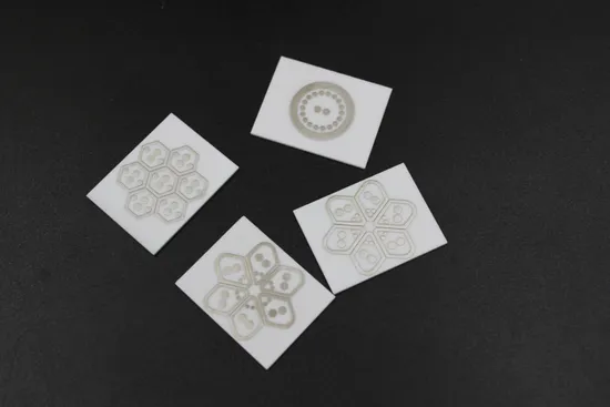 96% Alumina Ceramic Metallized Ceramic Packaging Electronic Circuit Substrate Metal Ceramic Parts