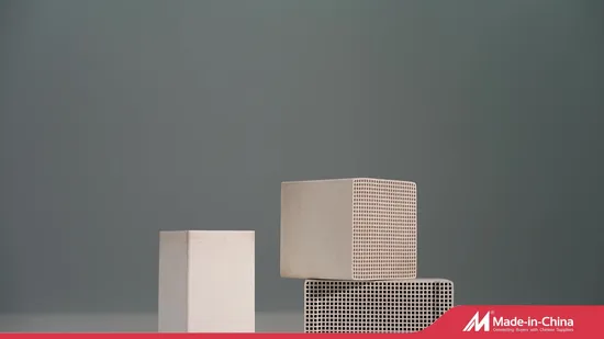 Alumina/Cordierite/Mullite/Corundum 43X43 Cell, 150X150X300mm Honeycomb Ceramic Monolith for Rto and Rco